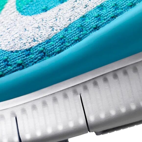 NEW Nike Free 5.0 Flyknit Women's Running Shoes 615806-413 Size 8 Atomic Teal - Picture 14 of 16